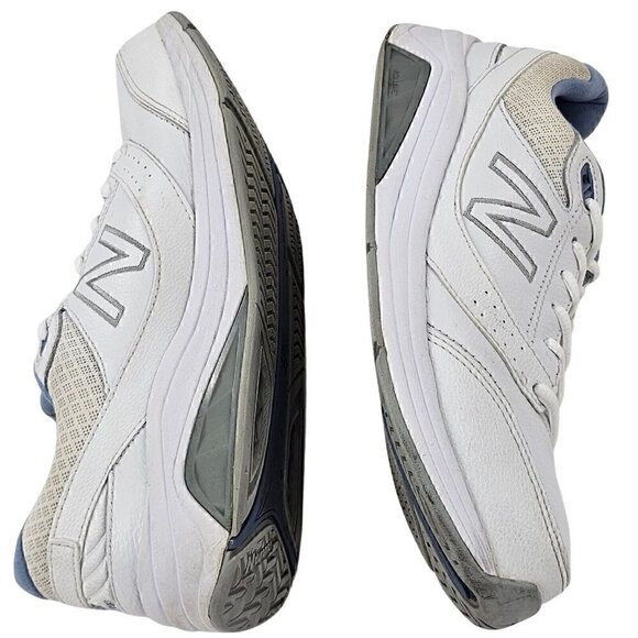 NEW BALANCE 928V3 Womens White and Blue Running Shoes VW928WB3 SZ 9 - Picture 4 of 9